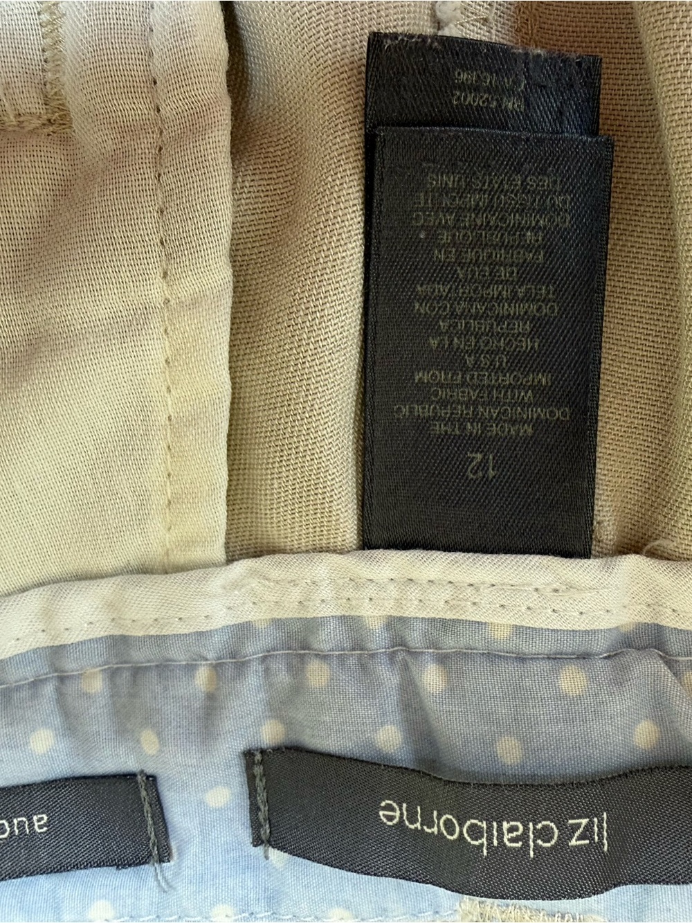 Liz Claiborne Beige High-Waist Casual Shorts - Picture 9 of 9